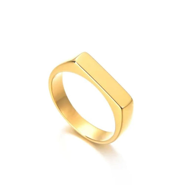 Rektangel elegant ring